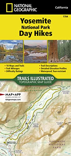 Yosemite National Park Day Hikes (National Geographic Topographic Map Guide, Band 1704)